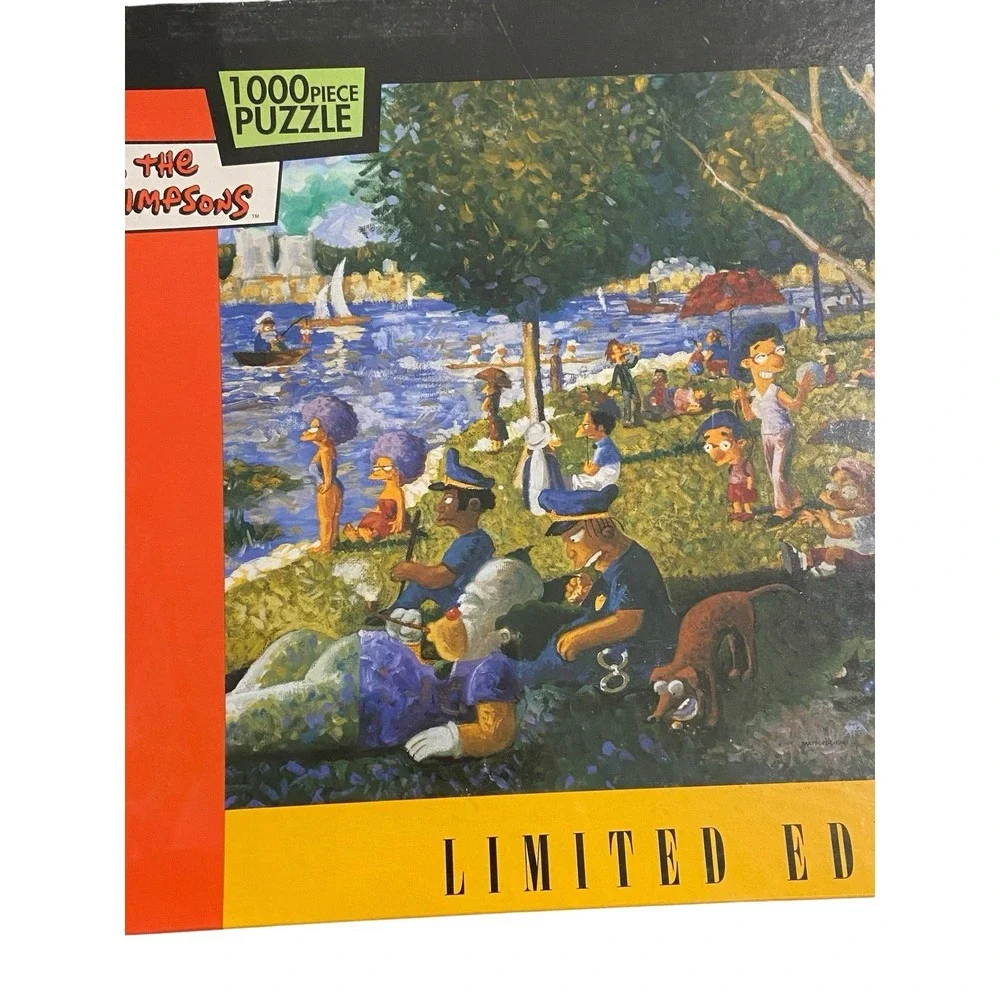 The Simpsons Limited Editions Sunday Afternoon 1,000 Pc Puzzle New Sealed